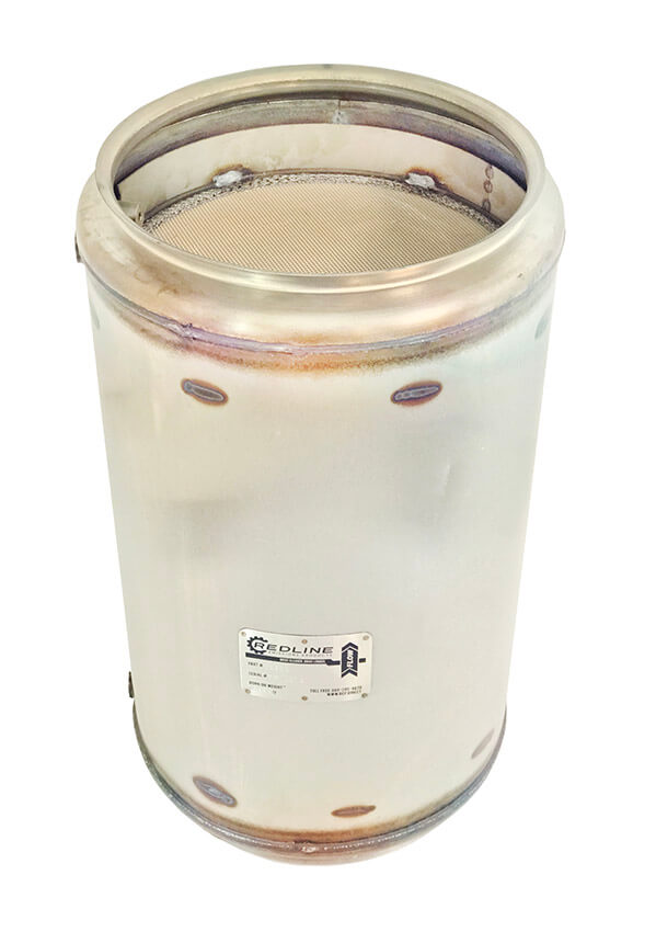 Redline Emissions Products Caterpillar C7 DPF (304-7579 / RED 52933) top