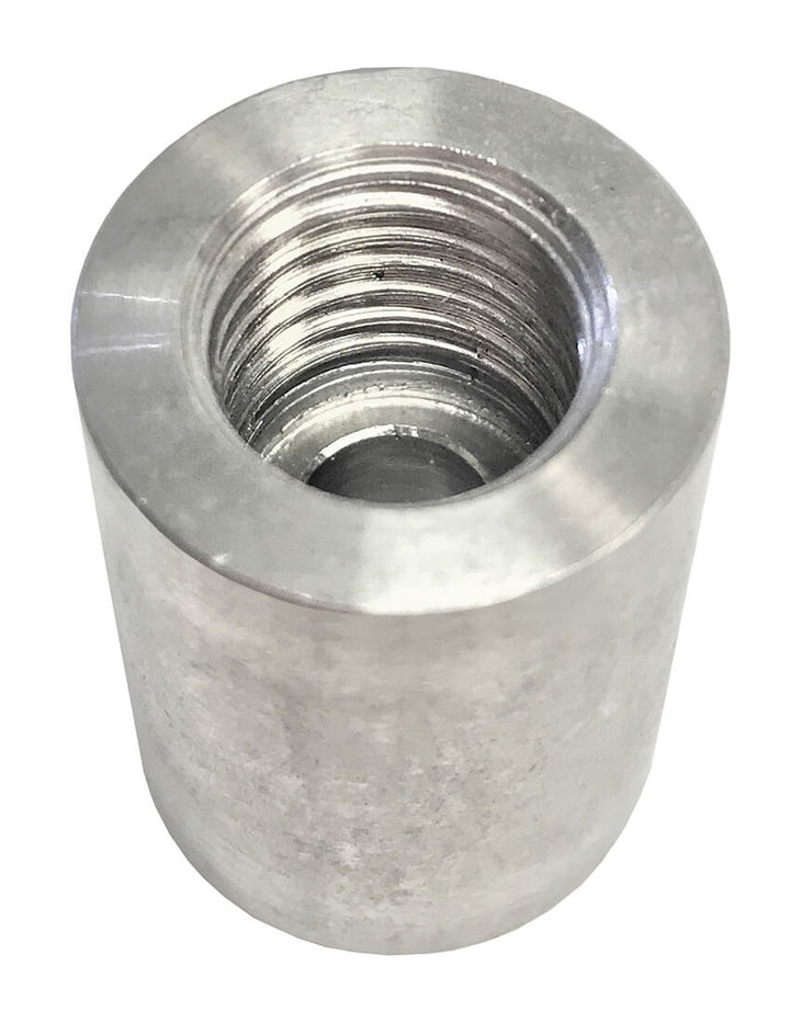 Redline Emissions Products Weld Bung (BG1004) - M12 X 1.50, 3/4" OD, 1" H, Rev Flare