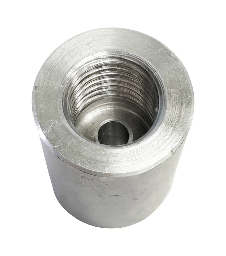 Redline Emissions Products Weld Bung (BG1008) - M12 X 1.25, 3/4" OD, 1" H, Rev Flare