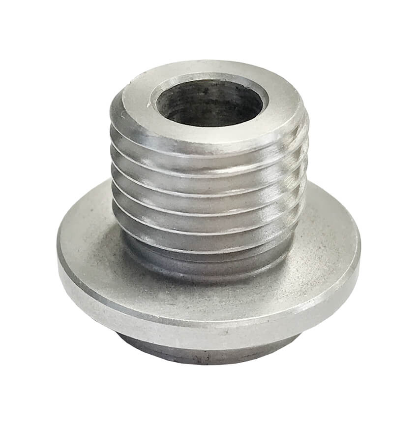 Redline Emissions Products Weld Bung (BG1011) - Male Thread M14 X 1.50,  7/8" OD,  11/16" H