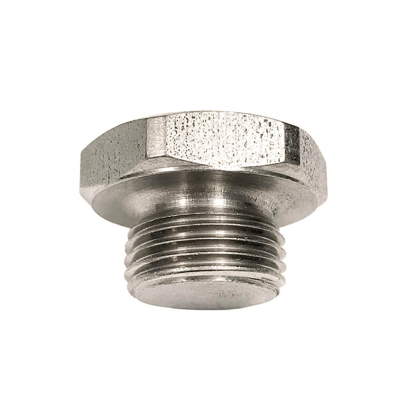 Redline Emissions Products NOx / O2 Plug Weld Bung (BG1015) - M18 X 1.50, 1" OD,  21/32" H