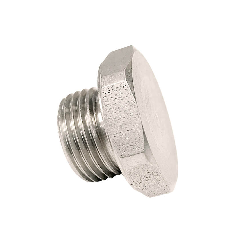 Redline Emissions Products NOx / O2 Plug Weld Bung (BG1015) - M18 X 1.50, 1" OD,  21/32" H