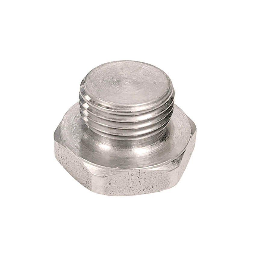 Redline Emissions Products NOx / O2 Plug Weld Bung (BG1015) - M18 X 1.50, 1" OD,  21/32" H