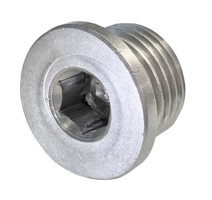 Redline Emissions Products NOx / O2 Plug Weld Bung (BG1022) - M18 X 1.50, 7/8" OD, 1/2" H