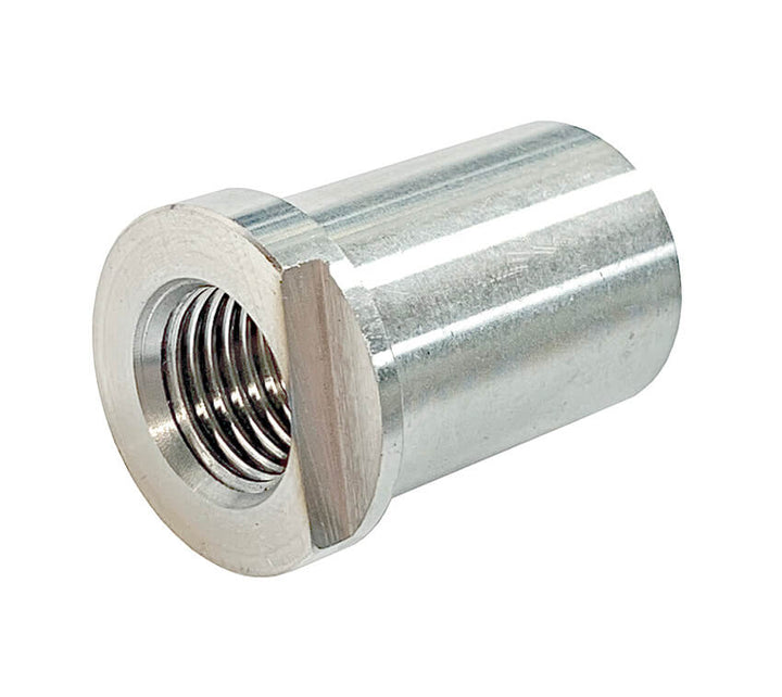 Redline Emissions Products Weld Bung (BG2008) - M14 x 1.50, .943" OD, 1.3" H, Flat Flare Stepped