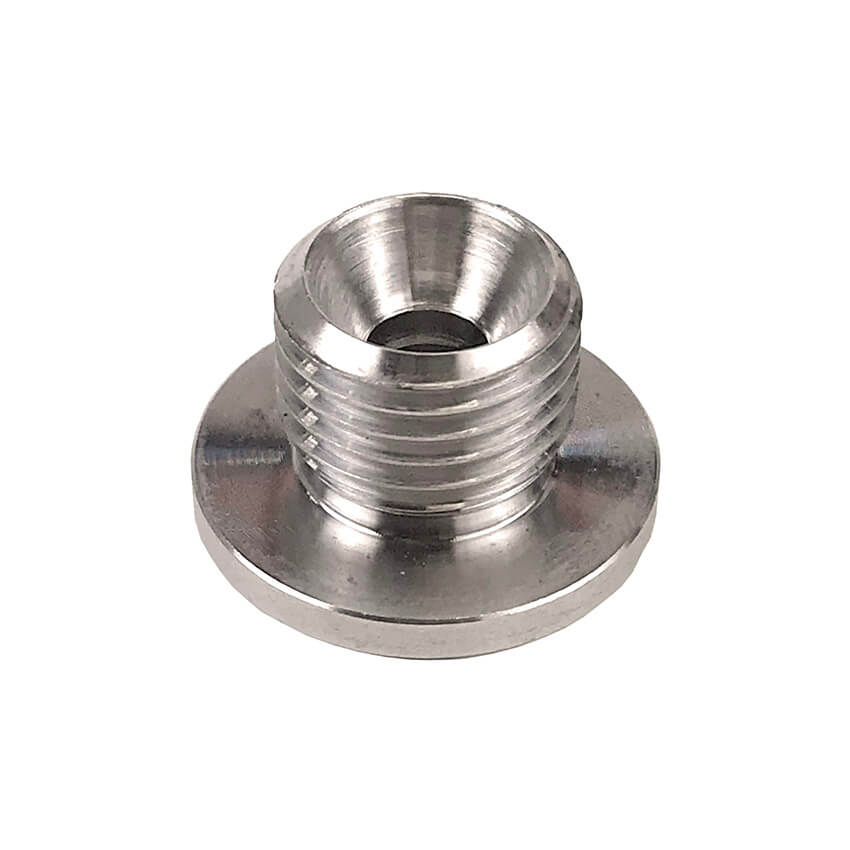 Redline Emissions Products Weld Bung (BG2011) - Male Thread M14 X 1.50, .866" OD, .67" H Normal Flare Stepped