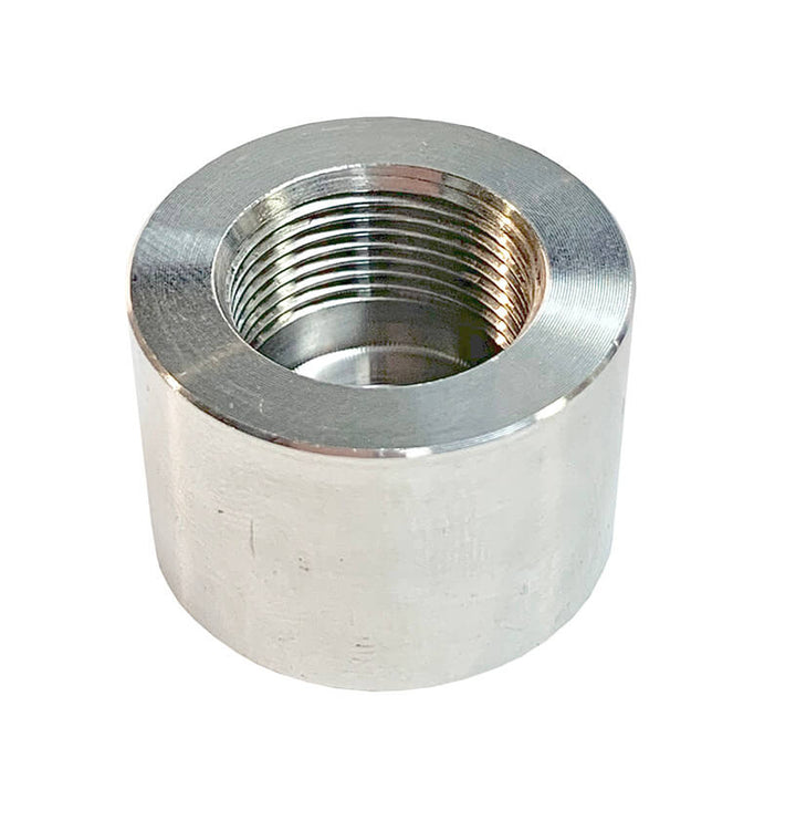 Redline Emissions Products Weld Bung (BG2013) - M16 X 1.00, 1" OD, .787" H, Flat Flare Stepped