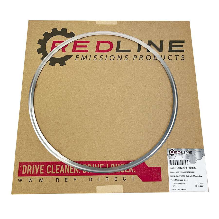 Redline Emissions Products replacement DPF gasket for Detroit (A0004921680 / G03007)