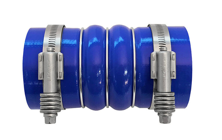 Redline Emissions Products Charge Air Cooler Cold Side Hose with Clamps (OEM 7758-0001 / RED RLC3006) front with clamps