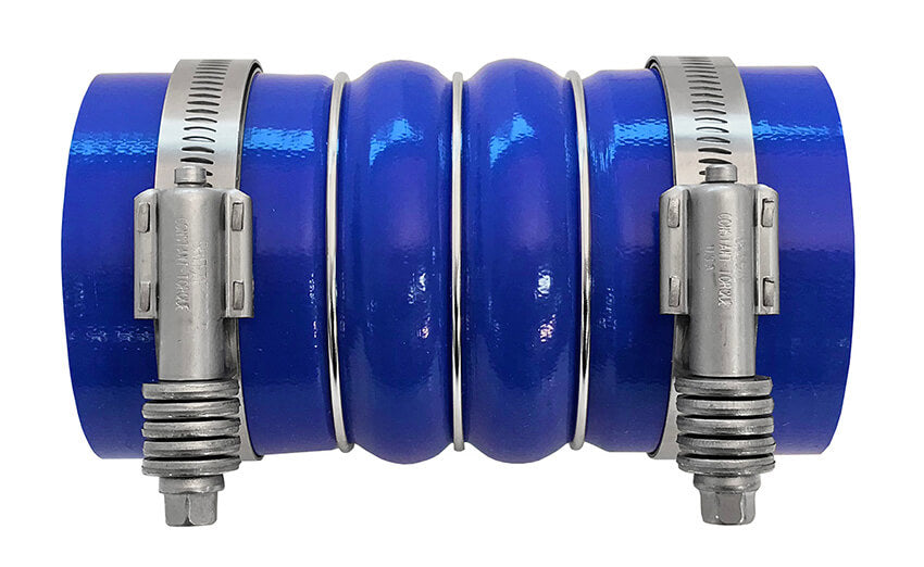 Redline Emissions Products Charge Air Cooler Cold Side Hose with Clamps (OEM 7753-0001 / RED RLC3506) side with clamps