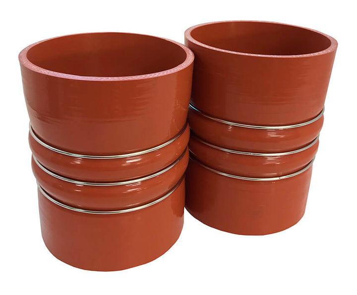 Redline Emissions Products Charge Air Cooler Hot Side Hose with Clamps (OEM 7742-0001 / RED RLH4506) 2 hoses