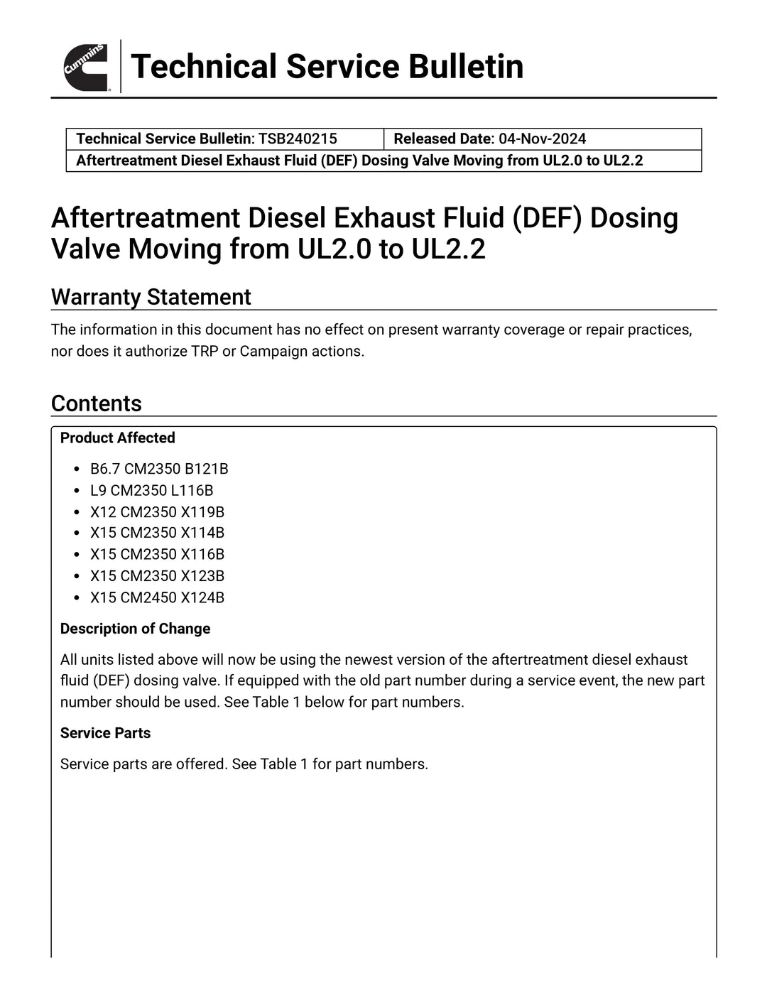 OEM Cummins Doser Injector 4377650 / 5506855
