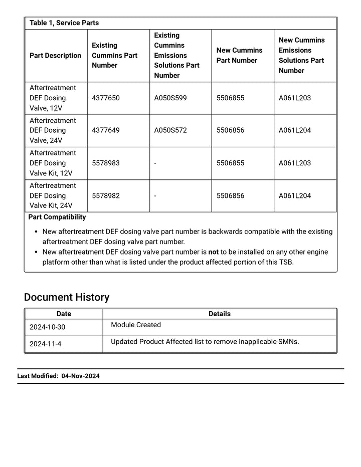 OEM Cummins Doser Injector 4377650 / 5506855