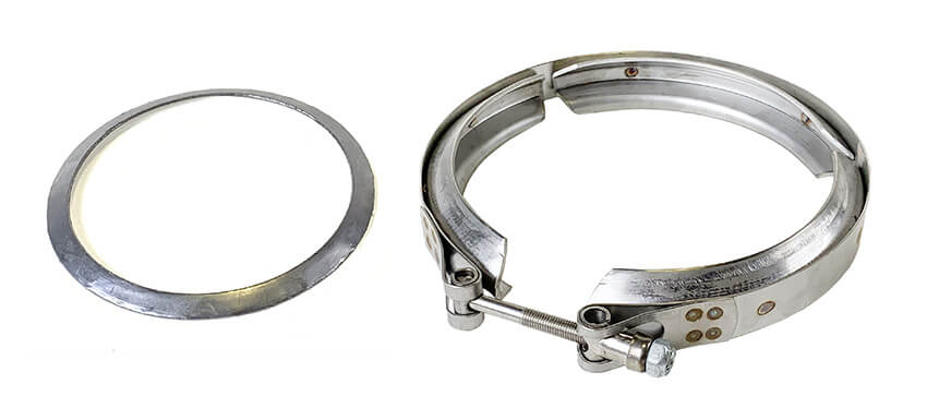 Redline Emissions Products OEM Detroit / Mercedes One Box Gasket / Clamp Kit (OEM A0019959702 / RED VB3014 )